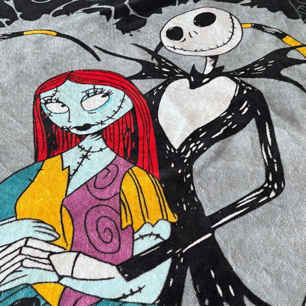 Disney The Nightmare Before Christmas Jack & Sally Throw NEW